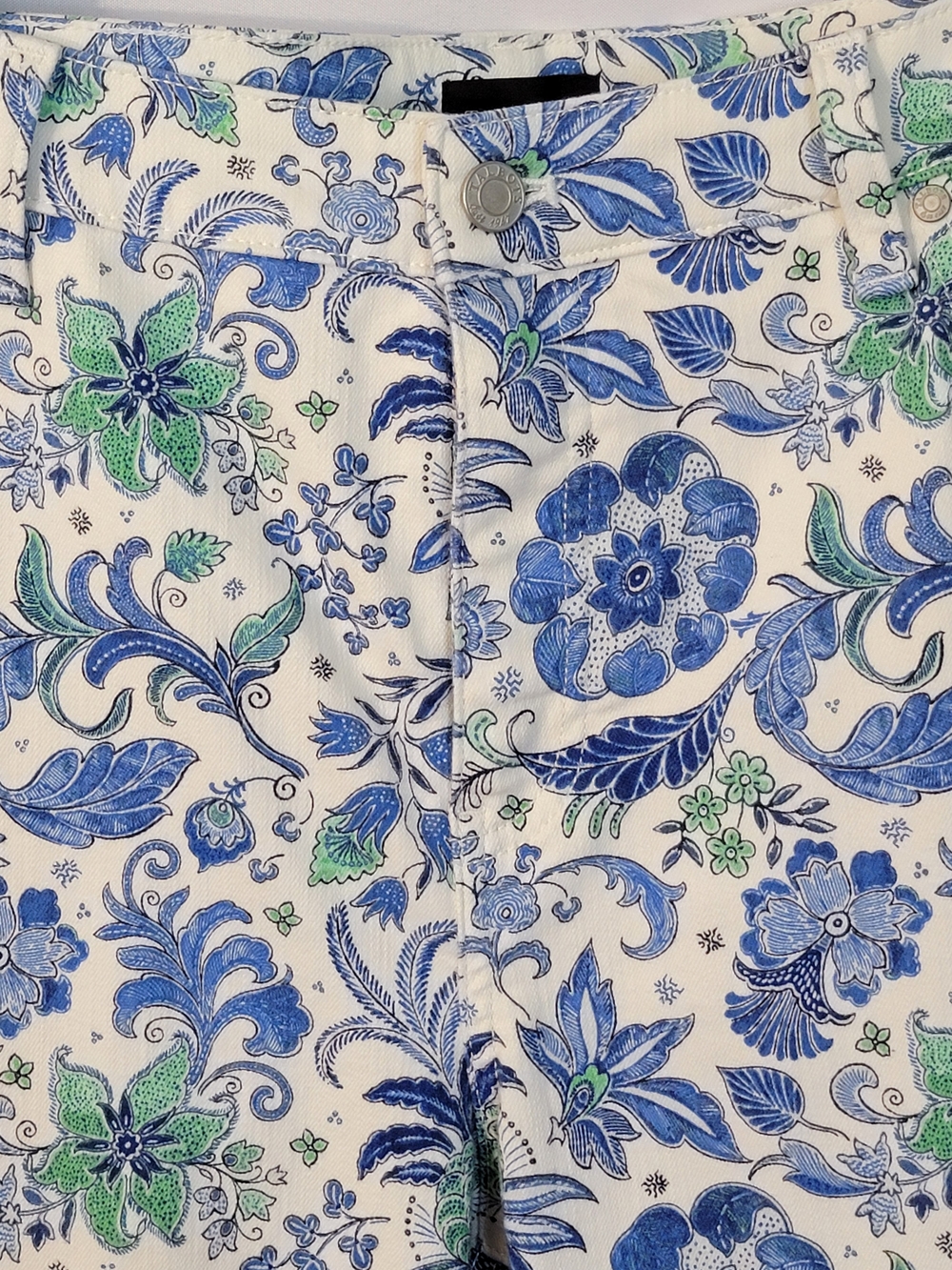 Talbots Paisley Print Slim Ankle Curvey Jean Size 18W - Picture 5 of 9